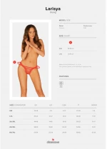 Obsessive Larisya thong κόκκινο στρίνγκ