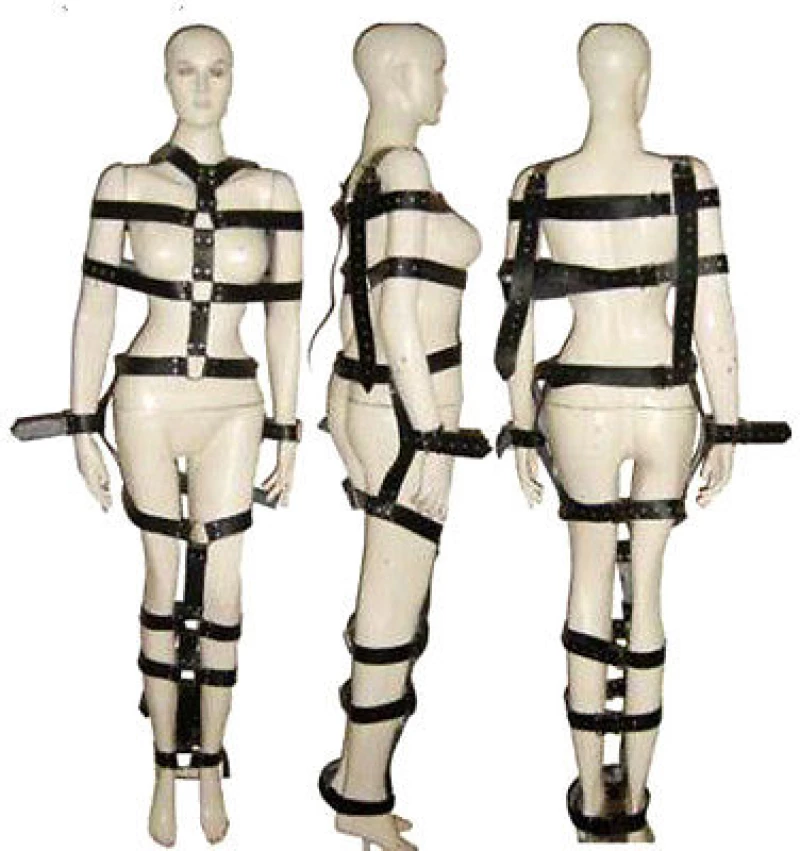 BDSM Δερμάτινο σετ ακινητοποίησης