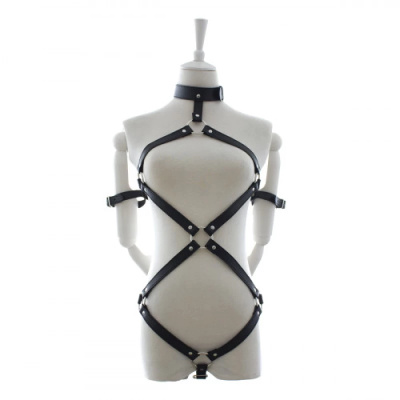 Naughty Toys Strappy Faux Leather Body Harness