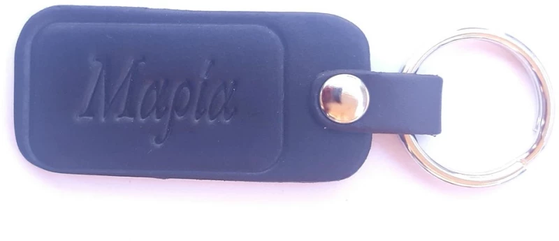 Μπρελόκ Δερμάτινο με όνομα ΜΑΡΙΑ Μαυρο 10*3cm (ΣΥΣΚΕΥΑΣΙΑ ΔΩΡΟΥ)