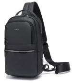 Lavor 712 Ανδρική Τσάντα στηθους σε μαυρο χρώμα