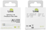 LIME LIGHTNING LONG USB 2.4A ΦΟΡΤΙΣΗΣ-DATA 1m LUL01 WHITE LIME SUCCESSORIES UNIVERSAL Lightning 'Ασπρο Ναι 1.0m USB 2.0