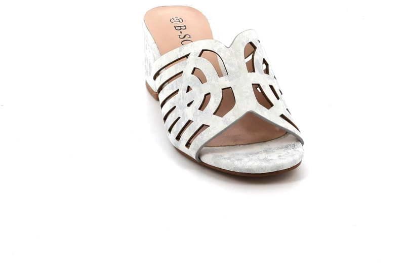 Γυναικείο Mule B-Soft Χρώματος Λευκό 3069-15.W