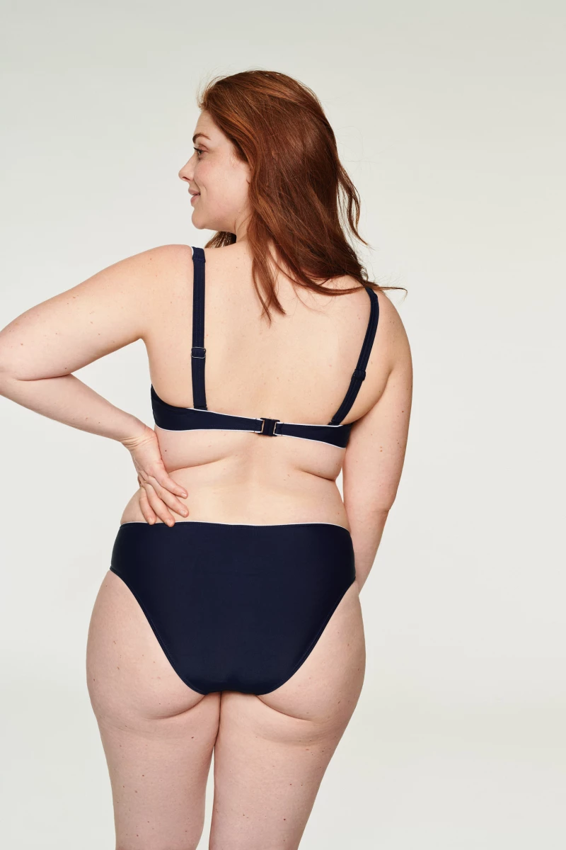 Σετ Γυναικείο μαγιό Naturana - Μπλε Μπικίνι - Plus size - Χωρίς Ενίσχυση - E cup