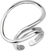 Δαχτυλίδι ασημί Line από alloy