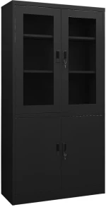 ΝΤΟΥΛΑΠΑ ΓΡΑΦΕΙΟΥ 90 X 40 X 180 ΕΚ. ΜΑΥΡΗ ΑΤΣΑΛΙΝΗ 335948