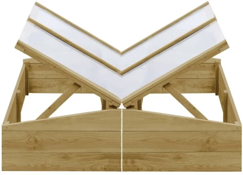 ΘΕΡΜΟΚΗΠΙΑ-ΣΠΟΡΕΙΑ 2 ΤΕΜ. 100X50X35 ΕΚ. ΕΜΠΟΤΙΣΜΕΝΟ ΞΥΛΟ ΠΕΥΚΟΥ 3055329