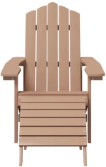 ΚΑΡΕΚΛΑ ΚΗΠΟΥ ADIRONDACK ΜΕ ΥΠΟΠΟΔΙΟ ΚΑΦΕ ΑΠΟ HDPE 318647
