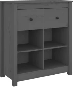 ΜΠΟΥΦΕΣ ΓΚΡΙ 70 X 35 X 80 ΕΚ. ΑΠΟ ΜΑΣΙΦ ΞΥΛΟ ΠΕΥΚΟΥ 813766