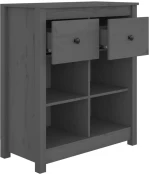 ΜΠΟΥΦΕΣ ΓΚΡΙ 70 X 35 X 80 ΕΚ. ΑΠΟ ΜΑΣΙΦ ΞΥΛΟ ΠΕΥΚΟΥ 813766