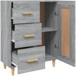 ΝΤΟΥΛΑΠΙ ΓΚΡΙ SONOMA 69,5 X 34 X 90 ΕΚ. ΑΠΟ ΕΠΕΞΕΡΓΑΣΜΕΝΟ ΞΥΛΟ 817370