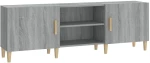 ΈΠΙΠΛΟ ΤΗΛΕΟΡΑΣΗΣ ΓΚΡΙ SONOMA 150X30X50 ΕΚ. ΑΠΟ ΕΠΕΞΕΡΓ. ΞΥΛΟ 817502