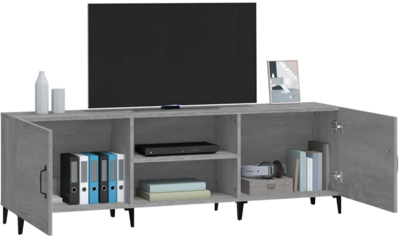 ΈΠΙΠΛΟ ΤΗΛΕΟΡΑΣΗΣ ΓΚΡΙ SONOMA 150X30X50 ΕΚ. ΑΠΟ ΕΠΕΞΕΡΓ. ΞΥΛΟ 817505