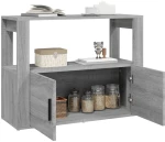 ΝΤΟΥΛΑΠΙ ΓΚΡΙ SONOMA 80X30X60 ΕΚ. ΑΠΟ ΕΠΕΞΕΡΓΑΣΜΕΝΟ ΞΥΛΟ 819458
