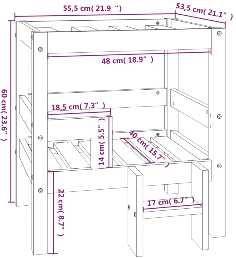 ΝΤΟΥΛΑΠΙ ΓΚΡΙ SONOMA 80X30X60 ΕΚ. ΑΠΟ ΕΠΕΞΕΡΓΑΣΜΕΝΟ ΞΥΛΟ 819458