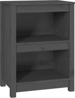 ΒΙΒΛΙΟΘΗΚΗ ΓΚΡΙ 50X35X68 ΕΚ. ΑΠΟ ΜΑΣΙΦ ΞΥΛΟ ΠΕΥΚΟΥ 821701