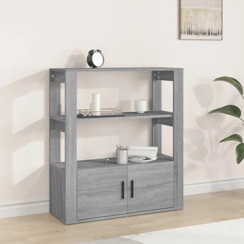 ΝΤΟΥΛΑΠΙ ΓΚΡΙ SONOMA 80X30X90 ΕΚ. ΑΠΟ ΕΠΕΞΕΡΓΑΣΜΕΝΟ ΞΥΛΟ 819466