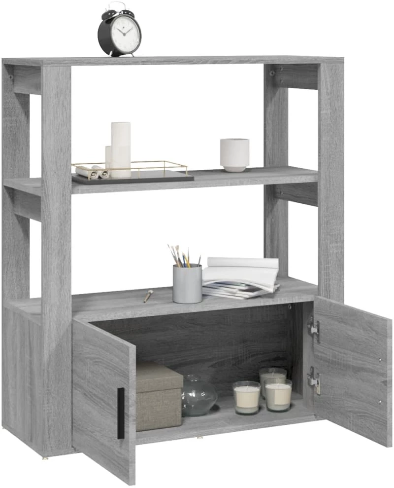 ΝΤΟΥΛΑΠΙ ΓΚΡΙ SONOMA 80X30X90 ΕΚ. ΑΠΟ ΕΠΕΞΕΡΓΑΣΜΕΝΟ ΞΥΛΟ 819466
