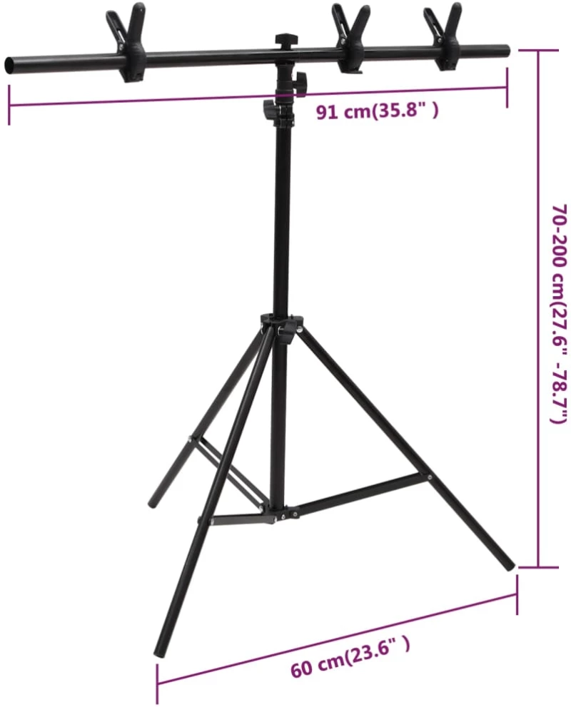 ΒΑΣΗ ΦΟΝΤΟΥ ΣΕ ΣΧΗΜΑ Τ ΜΑΥΡΗ 91 X 60 X (70-200) ΕΚ. 190251