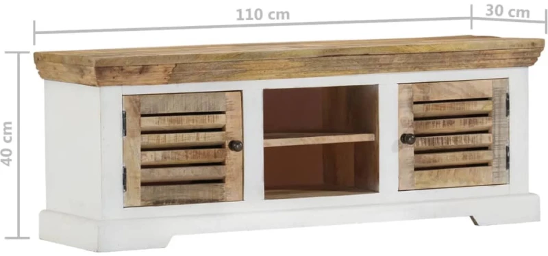 ΈΠΙΠΛΟ ΤΗΛΕΟΡΑΣΗΣ 110 X 30 X 40 ΕΚ. ΑΠΟ ΜΑΣΙΦ ΞΥΛΟ ΜΑΝΓΚΟ 337848