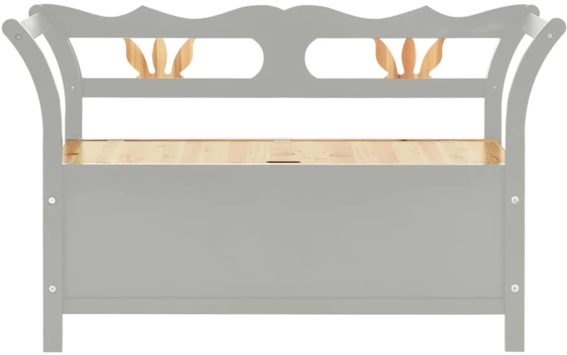 ΠΑΓΚΟΣ ΓΚΡΙ 107 X 45 X 75,5 ΕΚ. ΑΠΟ ΜΑΣΙΦ ΞΥΛΟ ΕΛΑΤΗΣ 351775