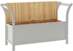 ΠΑΓΚΟΣ ΓΚΡΙ 107 X 45 X 75,5 ΕΚ. ΑΠΟ ΜΑΣΙΦ ΞΥΛΟ ΕΛΑΤΗΣ 351775