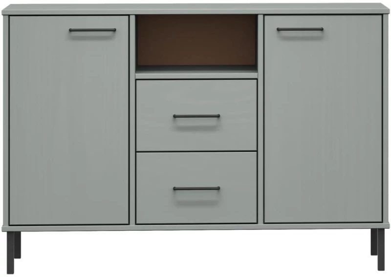 ΝΤΟΥΛΑΠΙ OSLO ΓΚΡΙ 113X40X77 ΕΚ. ΜΑΣΙΦ ΞΥΛΟ ΜΕ ΜΕΤ. ΠΟΔΙΑ 351019