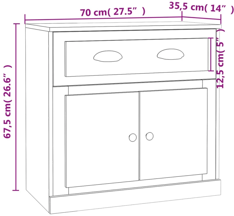ΜΠΟΥΦΕΣ ΚΑΠΝΙΣΤΗ ΔΡΥΣ 70X35,5X67,5 ΕΚ. ΑΠΟ ΕΠΕΞΕΡΓΑΣΜΕΝΟ ΞΥΛΟ 816429