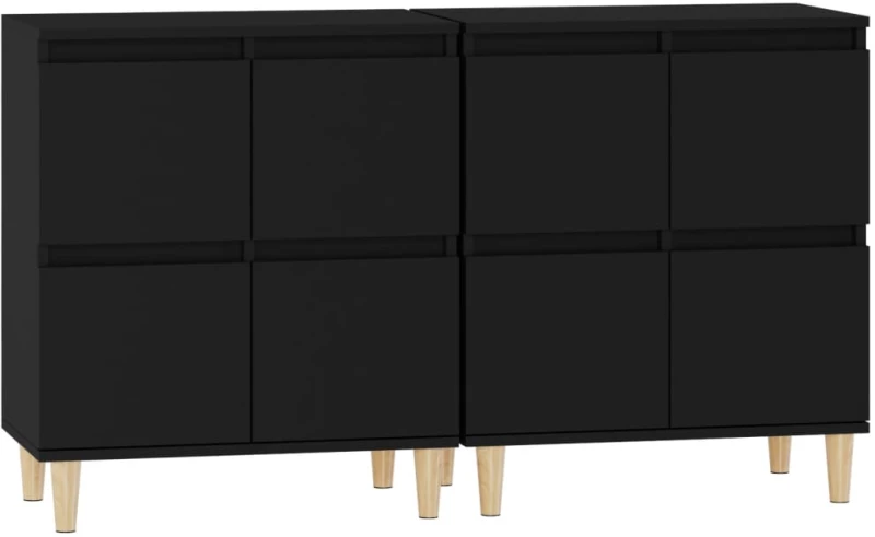 ΝΤΟΥΛΑΠΙΑ 2 ΤΕΜ. ΜΑΥΡΑ 60X35X70 ΕΚ. ΕΠΕΞΕΡΓΑΣΜΕΝΟ ΞΥΛΟ 3185752