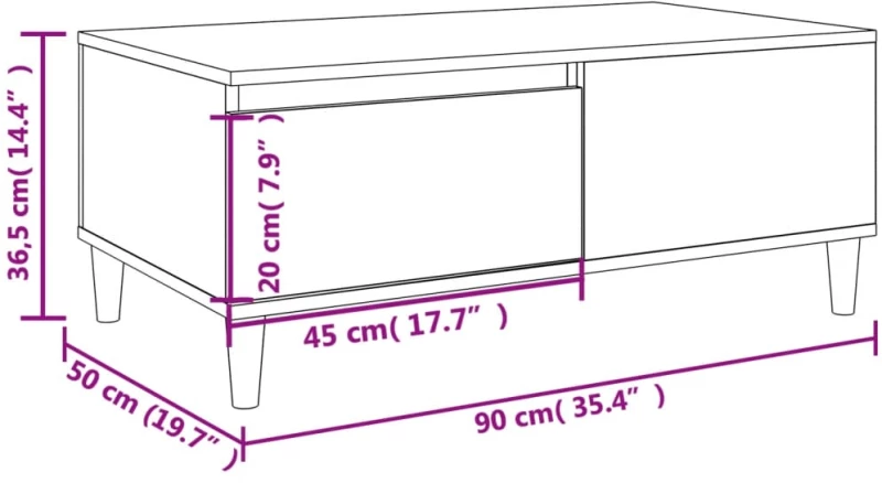 ΤΡΑΠΕΖΑΚΙ ΣΑΛΟΝΙΟΥ ΚΑΠΝΙΣΤΗ ΔΡΥΣ 90X50X36,5 ΕΚ. ΕΠΕΞΕΡΓ. ΞΥΛΟ 821113
