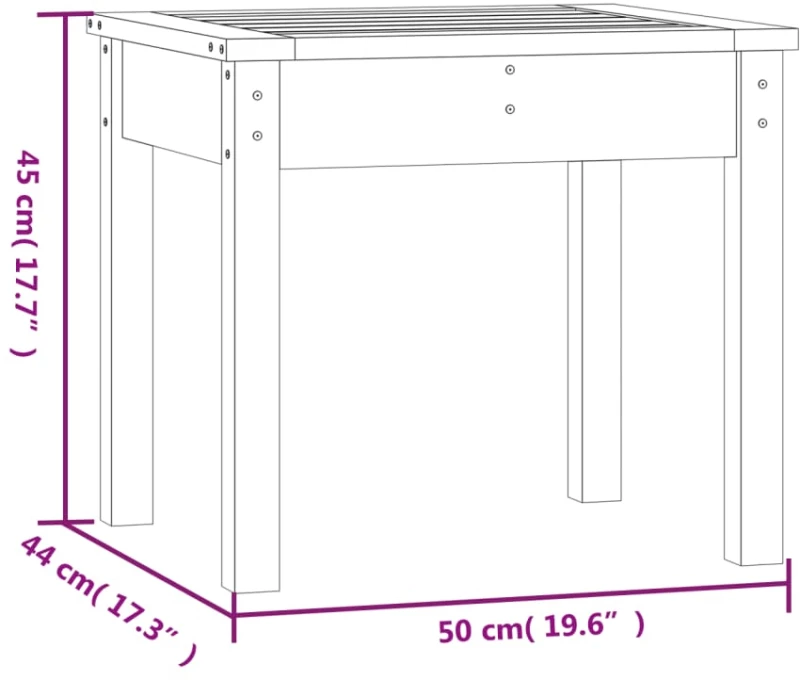 ΠΑΓΚΑΚΙ ΚΗΠΟΥ 50X44X45 ΕΚ. ΑΠΟ ΜΑΣΙΦ ΞΥΛΟ ΨΕΥΔΟΤΣΟΥΓΚΑΣ 823995