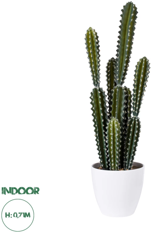 GloboStar® Artificial Garden CEREUS JAMACARU CACTUS 20095 Τεχνητό Διακοσμητικό Φυτό Κάκτος Κηρίος Υ71cm