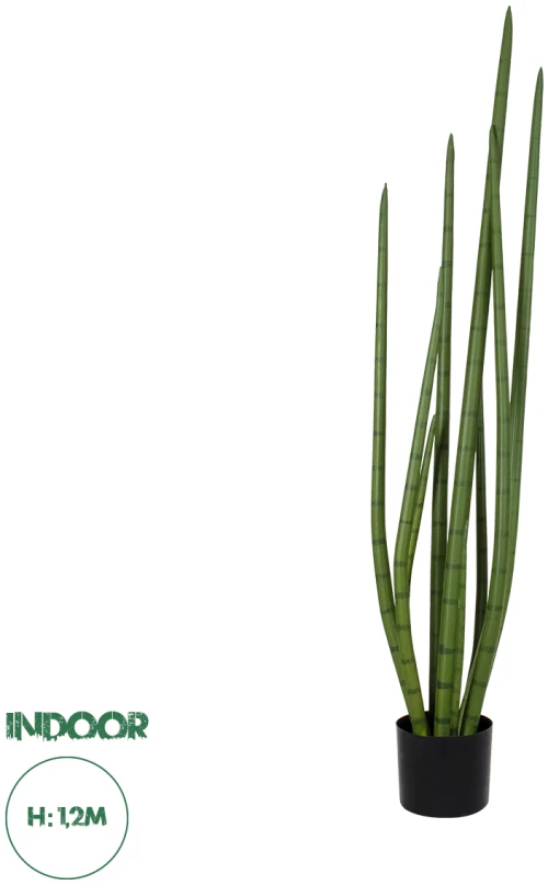 GloboStar® Artificial Garden SANSEVIERIA CYLINDRICA 20210 Τεχνητό Διακοσμητικό Φυτό Σανσεβιέρια Υ120cm