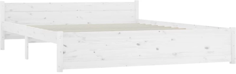 ΠΛΑΙΣΙΟ ΚΡΕΒΑΤΙΟΥ ΛΕΥΚΟ 150 X 200 ΕΚ. ΜΑΣΙΦ ΞΥΛΟ 5FT KING SIZE 815050