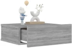 ΚΟΜΟΔΙΝΟ ΚΡΕΜΑΣΤΟ ΓΚΡΙ SONOMA 40X30X15 ΕΚ. ΕΠΕΞΕΡΓΑΣΜΕΝΟ ΞΥΛΟ 815284