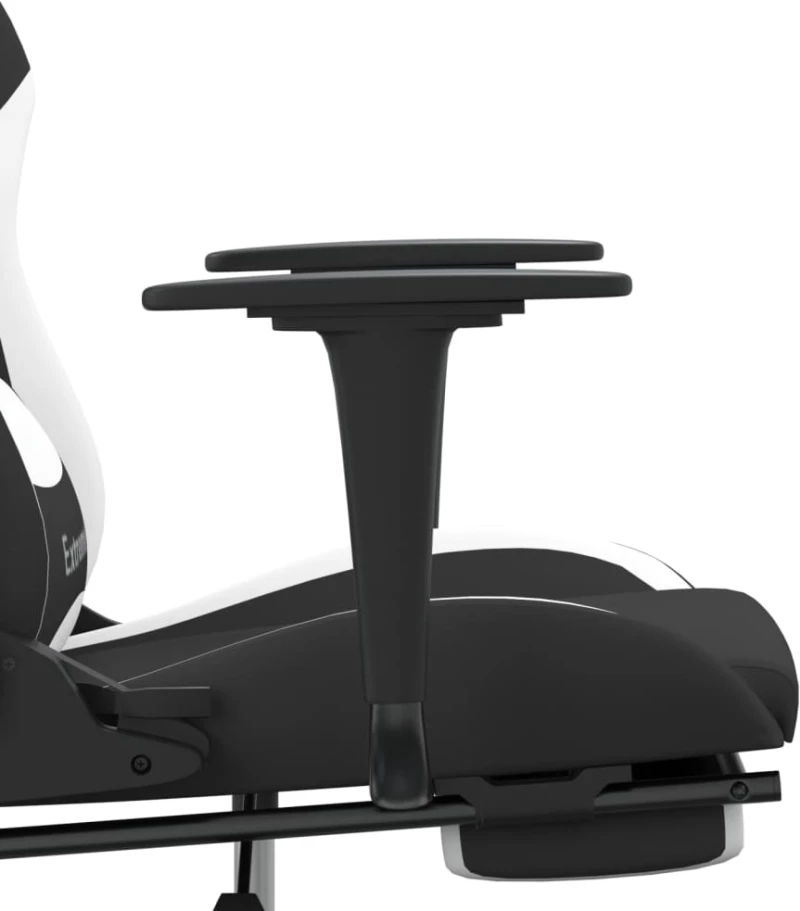 ΚΑΡΕΚΛΑ GAMING ΠΕΡΙΣΤΡΕΦΟΜΕΝΗ & ΥΠΟΠΟΔΙΟ ΜΑΥΡΗ/ΛΕΥΚΗ ΥΦΑΣΜΑΤΙΝΗ 345488