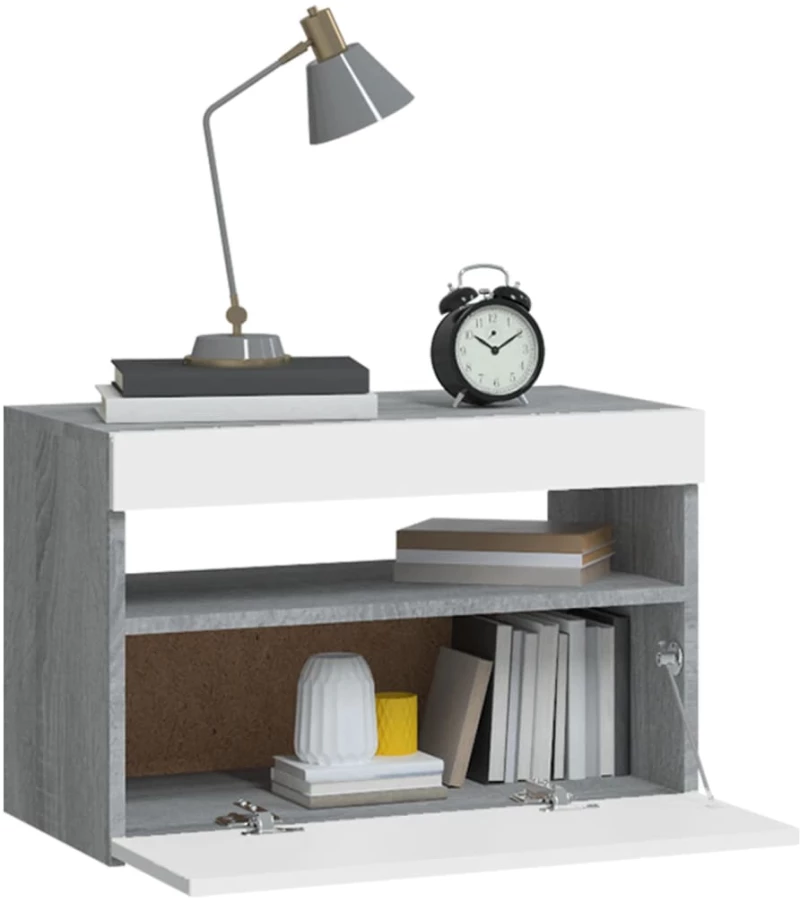 ΚΟΜΟΔΙΝΑ ΜΕ LED ΓΚΡΙ SONOMA 60 X 35 X 40 ΕΚ. 3152828