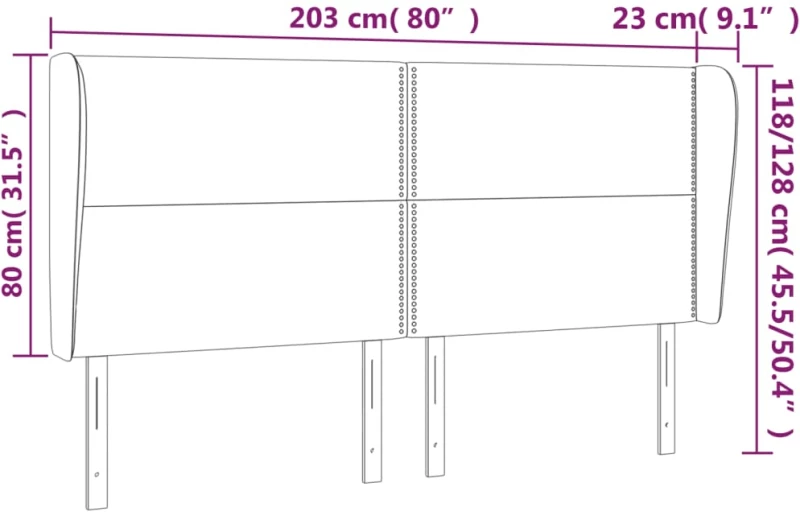 ΚΕΦΑΛΑΡΙ ΜΕ ΠΤΕΡΥΓΙΑ ΛΕΥΚΟ 203X23X118/128 ΕΚ. ΣΥΝΘ. ΔΕΡΜΑ 3117925