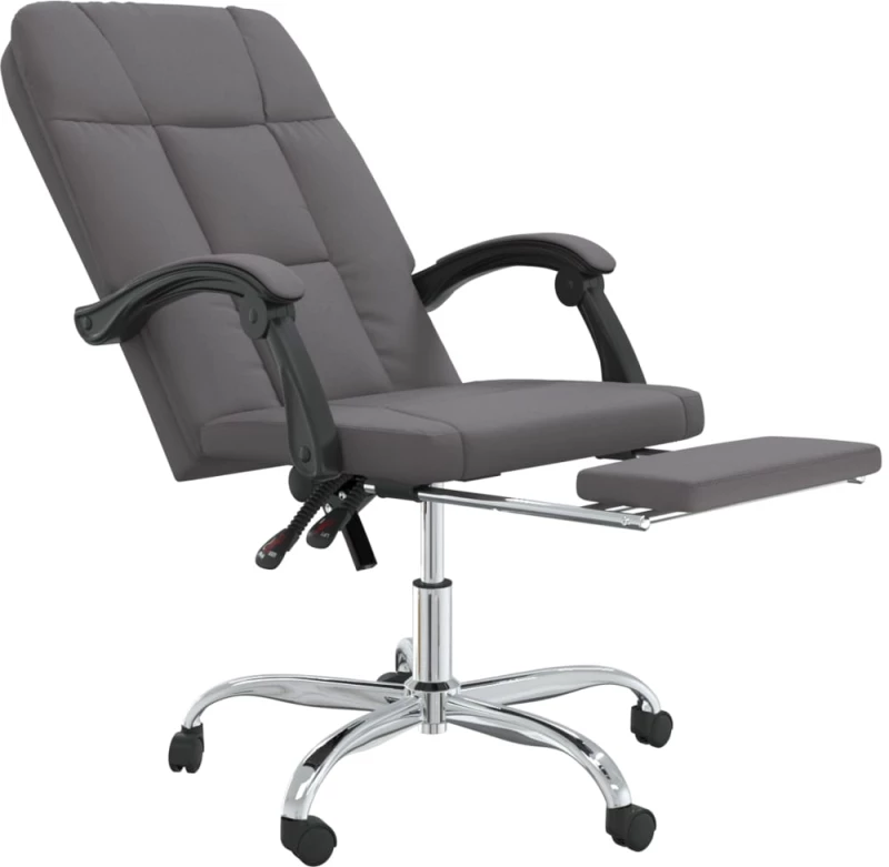 ΚΑΡΕΚΛΑ ΓΡΑΦΕΙΟΥ ΑΝΑΚΛΙΝΟΜΕΝΗ ΓΚΡΙ ΣΥΝΘΕΤΙΚΟ ΔΕΡΜΑ 349641