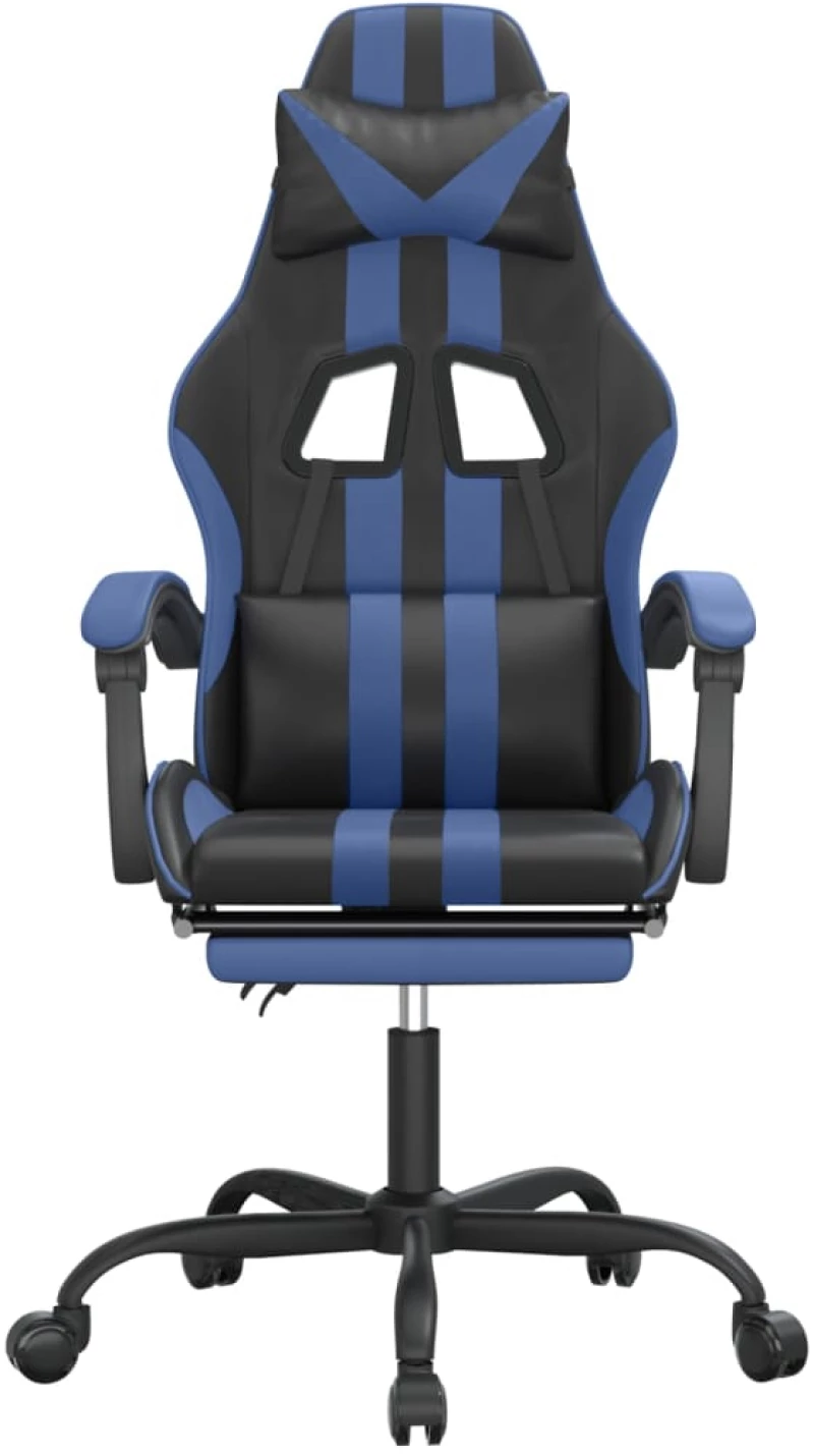 ΚΑΡΕΚΛΑ GAMING ΜΑΣΑΖ ΥΠΟΠΟΔΙΟ ΜΑΥΡΟ/ΜΠΛΕ ΑΠΟ ΣΥΝΘΕΤΙΚΟ ΔΕΡΜΑ 3143830