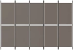 ΔΙΑΧΩΡΙΣΤΙΚΟ ΔΩΜΑΤΙΟΥ ΜΕ 5 ΠΑΝΕΛ ΑΝΘΡΑΚΙ 250X200 ΕΚ. ΑΠΟ ΎΦΑΣΜΑ 350236