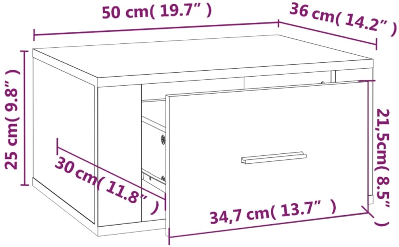 ΚΟΜΟΔΙΝΑ ΕΠΙΤΟΙΧΙΑ ΓΚΡΙ SONOMA 50X36X25 ΕΚ. 816852