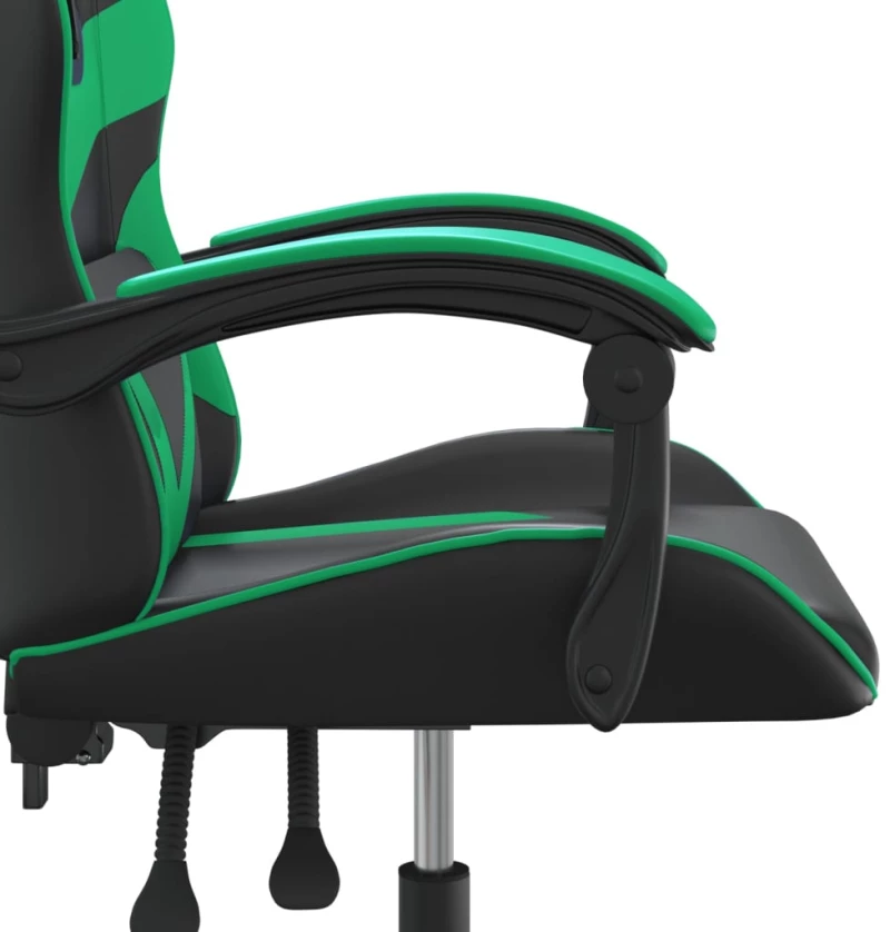 ΚΑΡΕΚΛΑ GAMING ΠΕΡΙΣΤΡΕΦΟΜΕΝΗ ΜΑΥΡΗ/ΠΡΑΣΙΝΗ ΑΠΟ ΣΥΝΘΕΤΙΚΟ ΔΕΡΜΑ 349546
