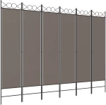 ΔΙΑΧΩΡΙΣΤΙΚΟ ΔΩΜΑΤΙΟΥ ΜΕ 6 ΠΑΝΕΛ ΑΝΘΡΑΚΙ 240X220 ΕΚ. ΑΠΟ ΎΦΑΣΜΑ 350176
