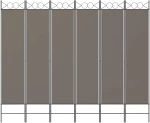 ΔΙΑΧΩΡΙΣΤΙΚΟ ΔΩΜΑΤΙΟΥ ΜΕ 6 ΠΑΝΕΛ ΑΝΘΡΑΚΙ 240X220 ΕΚ. ΑΠΟ ΎΦΑΣΜΑ 350176