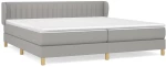 ΚΡΕΒΑΤΙ BOXSPRING ΜΕ ΣΤΡΩΜΑ ΑΝΟΙΧΤΟ ΓΚΡΙ 200X200 ΕΚ. ΥΦΑΣΜΑΤΙΝΟ 3126989
