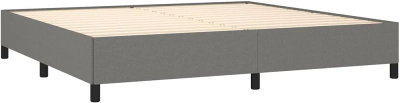 ΚΡΕΒΑΤΙ BOXSPRING ΜΕ ΣΤΡΩΜΑ ΣΚΟΥΡΟ ΓΚΡΙ 200X200 ΕΚ. ΥΦΑΣΜΑΤΙΝΟ 3127830