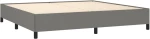 ΚΡΕΒΑΤΙ BOXSPRING ΜΕ ΣΤΡΩΜΑ ΣΚΟΥΡΟ ΓΚΡΙ 200X200 ΕΚ. ΥΦΑΣΜΑΤΙΝΟ 3127830