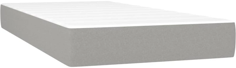 ΚΡΕΒΑΤΙ BOXSPRING ΜΕ ΣΤΡΩΜΑ ΑΝΟΙΧΤΟ ΓΚΡΙ 200X200 ΕΚ. ΥΦΑΣΜΑΤΙΝΟ 3128469