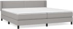 ΚΡΕΒΑΤΙ BOXSPRING ΜΕ ΣΤΡΩΜΑ ΑΝΟΙΧΤΟ ΓΚΡΙ 200X200 ΕΚ. ΥΦΑΣΜΑΤΙΝΟ 3129657